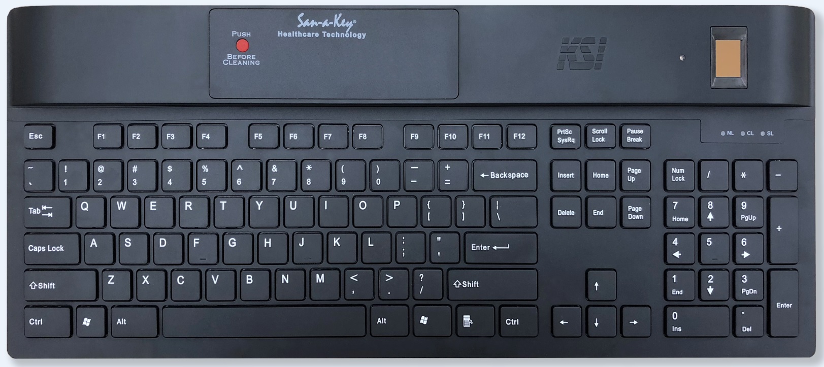 KSI KEYBOARD 1700 104K CLN FINGER USB BLK